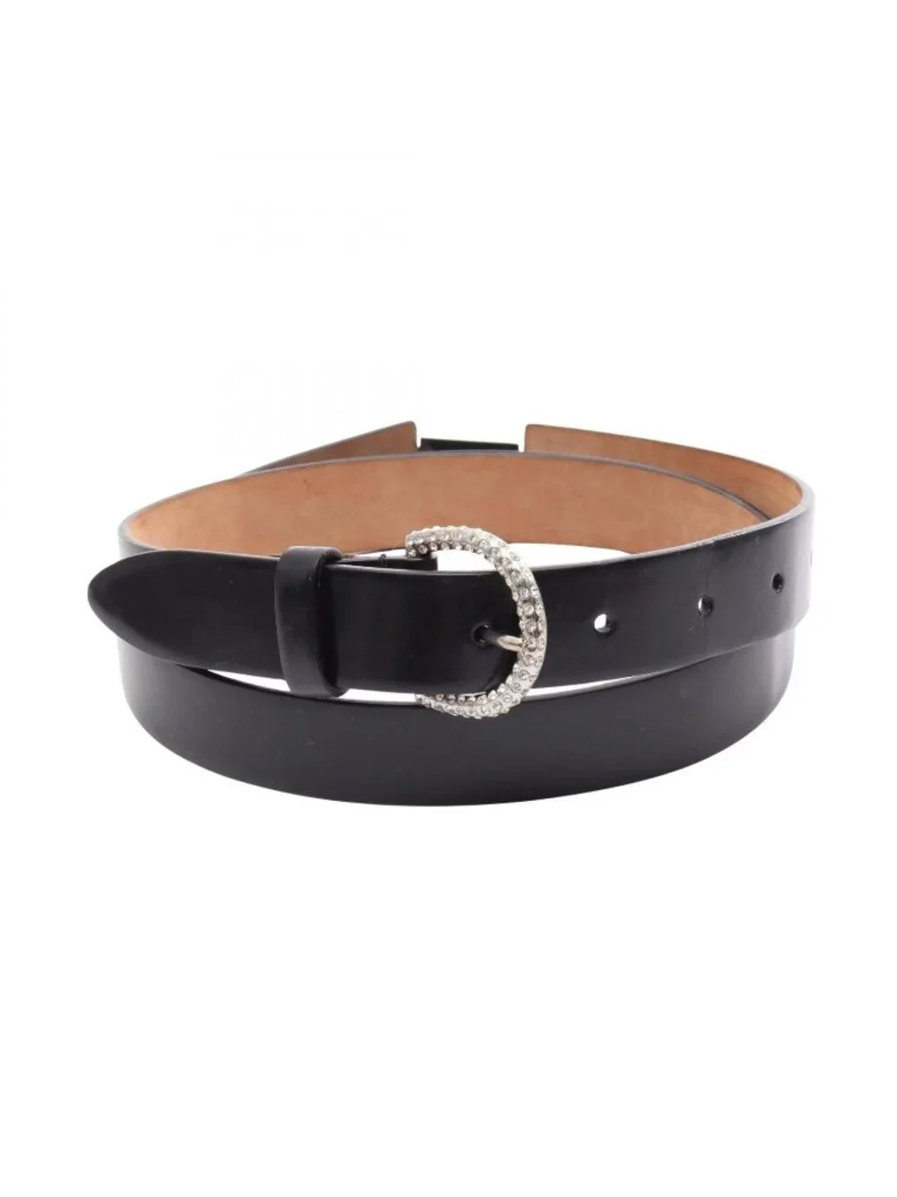 Dolce & Gabbana Belt DG Logo Silver Leather